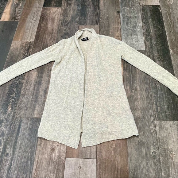 Beryll WOMEN'S OSFM 100% Cashmere Light Gray Open Cardigan One Size - Picture 4 of 6
